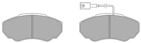 Комплект тормозных колодок, дисковый тормоз PEUGEOT BOXER, FIAT DUCATO, FREMAX (FBP1293)