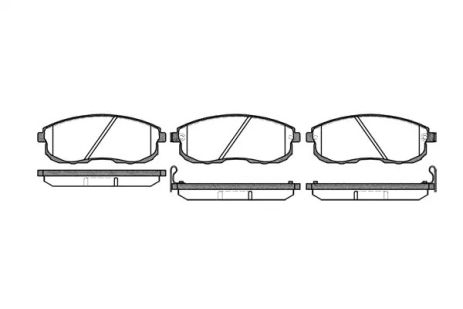 Комплект тормозных колодок, дисковый тормоз INFINITI I30, NISSAN TEANA, REMSA (029312)