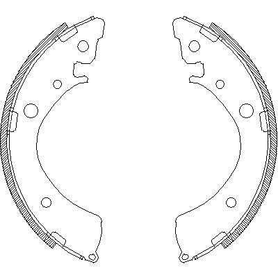 Комплект гальмівних колодок HONDA CIVIC, REMSA (436700)