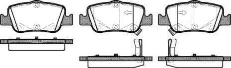 Комплект гальмівних колодок, дискове гальмо HYUNDAI i30, ASTON MARTIN, REMSA (135602)