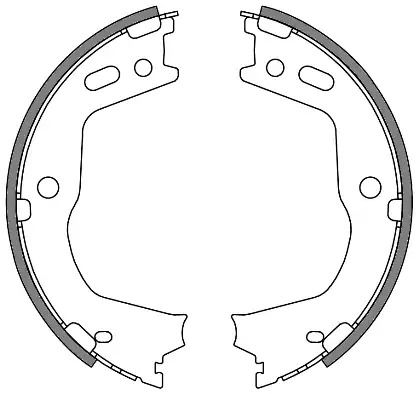 Комплект тормозных колодок, стояночный тормоз HYUNDAI SANTA FE, KIA SORENTO, REMSA (466600)