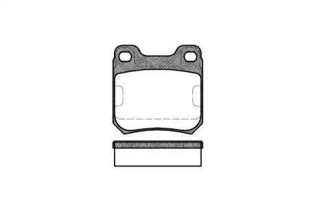 Комплект тормозных колодок, дисковый тормоз SAAB 9-5, OPEL SENATOR, REMSA (023940)