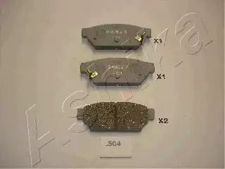 Комплект тормозных колодок, дисковый тормоз PROTON JUMBUCK, MITSUBISHI MIRAGE, ASHIKA (5105504)