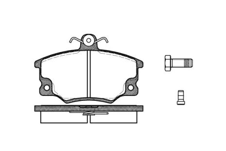 Комплект тормозных колодок, дисковый тормоз ABARTH RITMO, PININFARINA SPIDEREUROPA, REMSA (014614)