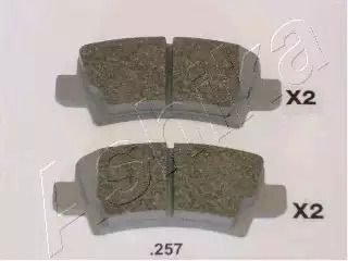 Комплект тормозных колодок, дисковый тормоз TOYOTA COROLLA, ASHIKA (5102257)
