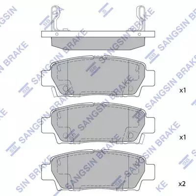 Комплект гальмівних колодок, дискове гальмо TOYOTA AVALON, HI-Q (SP2022)