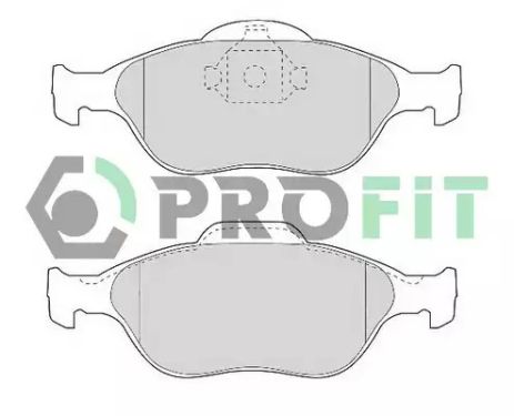 Комплект тормозных колодок, дисковый тормоз MAZDA 2, FORD FIESTA, PROFIT (50001394)