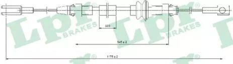 Трос ручного гальма NISSAN INTERSTAR, OPEL MOVANO, LPR (C0368B)