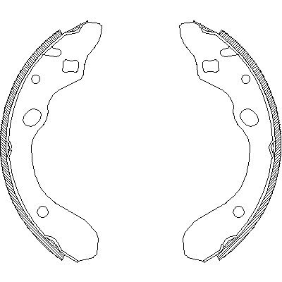 Комплект гальмівних колодок MAZDA 323, REMSA (414700)