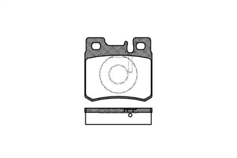 Комплект тормозных колодок, дисковый тормоз MERCEDES-BENZ E-CLASS, REMSA (028220)