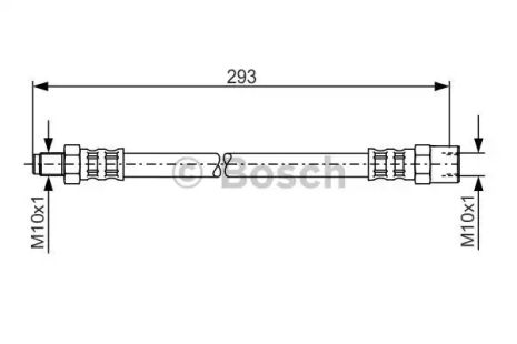 Шланг тормозной VOLVO XC70, BOSCH (1987481160)