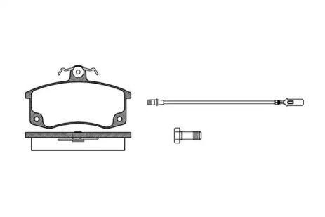 Комплект тормозных колодок, дисковый тормоз LADA SAMARA, REMSA (022102)