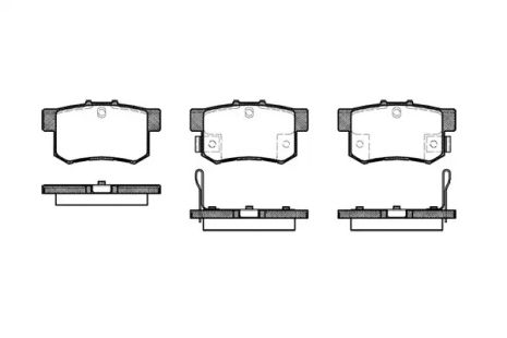 Комплект тормозных колодок, дисковый тормоз BYD F6, FIAT SEDICI, REMSA (032522)