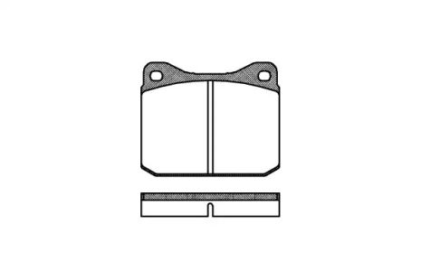 Комплект гальмівних колодок, дискове гальмо VW LT, REMSA (001000)