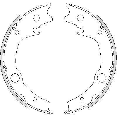 Комплект тормозных колодок, стояночный тормоз TOYOTA MATRIX, REMSA (472900)