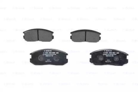 Комплект тормозных колодок, дисковый тормоз DAIHATSU TERIOS, PROTON SATRIA, BOSCH (0986460980)