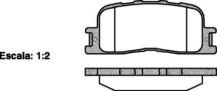 Комплект гальмівних колодок, дискове гальмо CHERY E5, LEXUS ES, REMSA (085400)