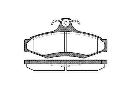 Комплект тормозных колодок, дисковый тормоз CHEVROLET ASTRA, ACURA INTEGRA, REMSA (064610)