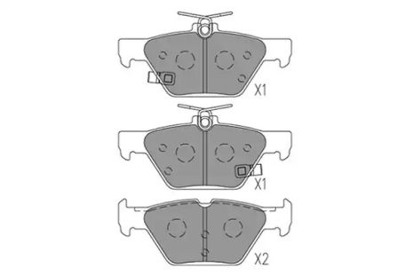 Комплект гальмівних колодок, дискове гальмо SUBARU IMPREZA, KAVO PARTS (KBP8028)