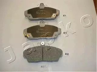 Комплект гальмівних колодок, дискове гальмо MG MG, LOTUS ELISE, Japko (50427)