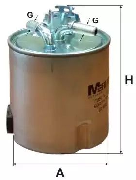 Фильтр топливный RENAULT LOGAN, DACIA LOGAN, M-FILTER (DF680)