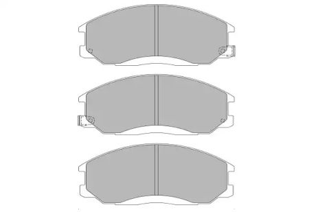 Комплект гальмівних колодок, дискове гальмо SSANGYONG REXTON, DAEWOO REXTON, KAVO PARTS (KBP3019)