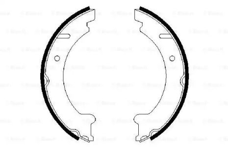 Комплект тормозных колодок, стояночный тормоз VOLVO 850, BOSCH (0986487548)