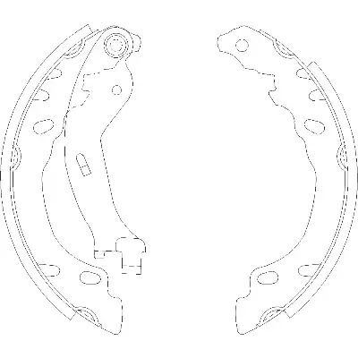 Комплект гальмівних колодок FORD KA, FIAT 500, REMSA (415800)