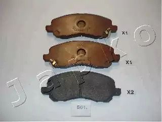 Комплект тормозных колодок, дисковый тормоз LANCIA FLAVIA, PEUGEOT 4008, Japko (50501)