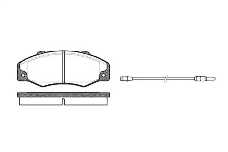 Комплект тормозных колодок, дисковый тормоз RENAULT 21, REMSA (022002)