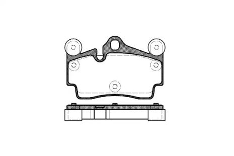 Комплект тормозных колодок, дисковый тормоз AUDI Q7, VW TOUAREG, WOKING (P896300)