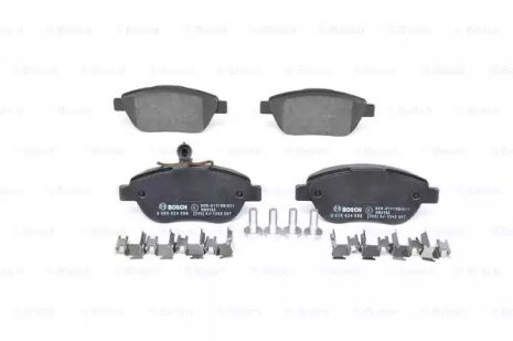 Комплект тормозных колодок, дисковый тормоз ABARTH 500C, LANCIA DELTA, BOSCH (0986424596)
