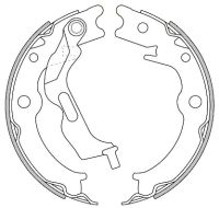 Комплект тормозных колодок, стояночный тормоз PORSCHE BOXSTER, CHEVROLET EPICA, WOKING (Z462700)