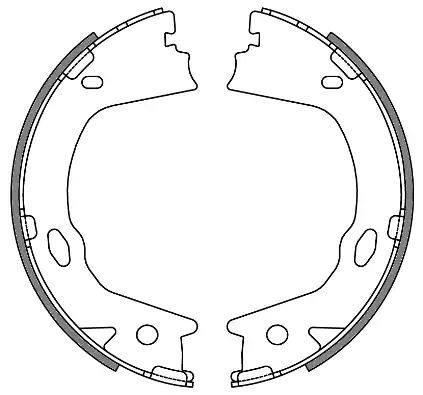 Комплект тормозных колодок, стояночный тормоз HYUNDAI GRANDEUR, REMSA (465700)