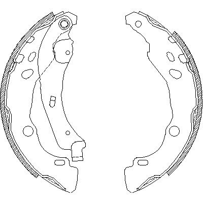 Комплект гальмівних колодок DS DS, NISSAN NOTE, REMSA (415200)