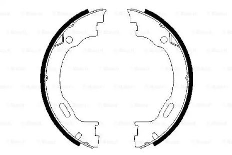 Комплект гальмівних колодок, гальмо стоянки DODGE CHALLENGER, CHRYSLER 300, BOSCH (0986487609)