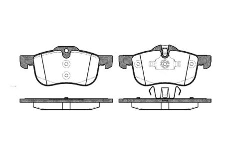 Комплект тормозных колодок, дисковый тормоз MG (SAIC), ROEWE (SAIC), REMSA (071900)