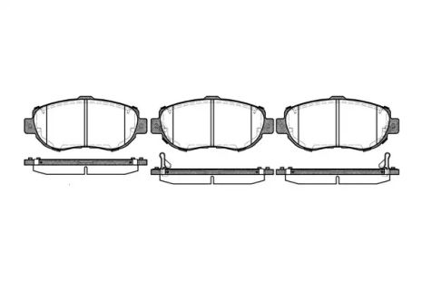 Комплект тормозных колодок, дисковый тормоз LEXUS IS, TOYOTA SUPRA, REMSA (045602)