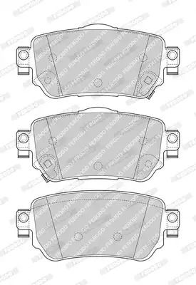 Комплект гальмівних колодок, дискове гальмо RENAULT KADJAR, NISSAN X-TRAIL, FERODO (FDB4842)