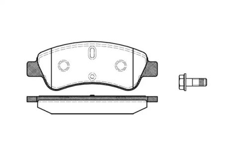 Комплект тормозных колодок, дисковый тормоз DS DS, FENGSHEN S30, REMSA (084010)