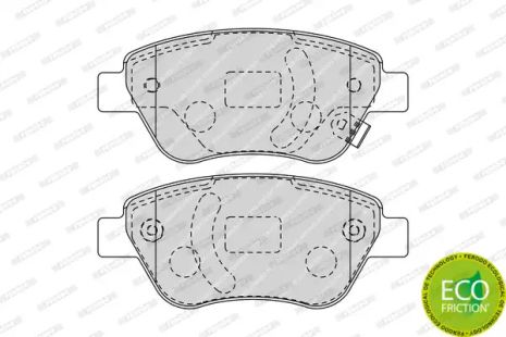 Комплект тормозных колодок, дисковый тормоз OPEL CORSAVAN, OPEL CORSA, FERODO (FDB1920)