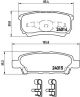 Комплект тормозных колодок, дисковый тормоз CHRYSLER (BBDC), HYUNDAI H-1, BREMBO (P54034)