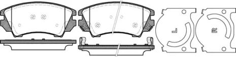Комплект тормозных колодок, дисковый тормоз CHEVROLET MALIBU, SAAB 9-5, REMSA (137512)
