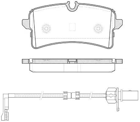 Комплект тормозных колодок, дисковый тормоз AUDI A8, REMSA (150512)