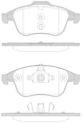 Комплект тормозных колодок, дисковый тормоз RENAULT GRAND, REMSA (135030)