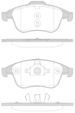 Комплект тормозных колодок, дисковый тормоз RENAULT GRAND SCÉNIC, WOKING (P1250330)