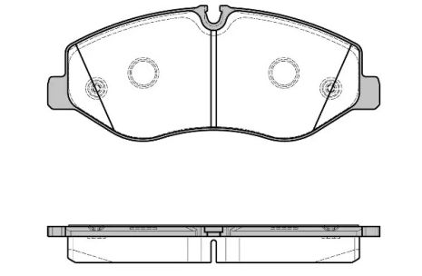 Комплект тормозных колодок, дисковый тормоз MERCEDES-BENZ VITO, REMSA (162300)