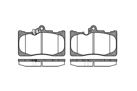 Комплект тормозных колодок, дисковый тормоз TOYOTA MIRAI, LEXUS RC, REMSA (118002)