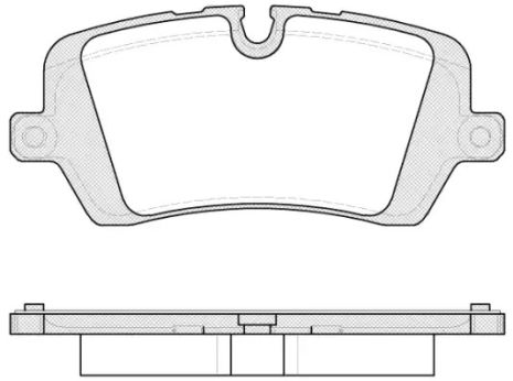 Комплект гальмівних колодок, дискове гальмо LAND ROVER, WOKING (P1441300)