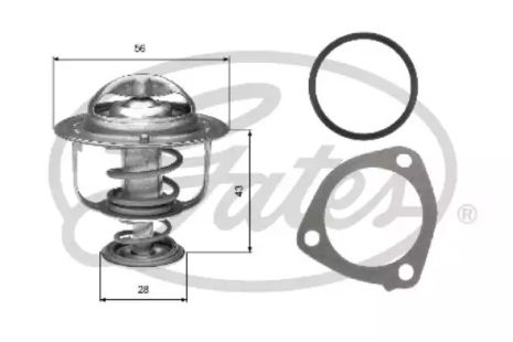 Термостат NISSAN SUNNY, MITSUBISHI PAJERO, GATES (TH31276G1)